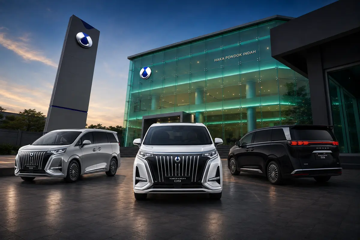 Lineup mobil listrik premium di dealer Denza Haka Pondok Indah Jakarta